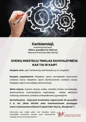 Sveikų miestelių tinklas savivaldybėje: kas tai ir kaip?