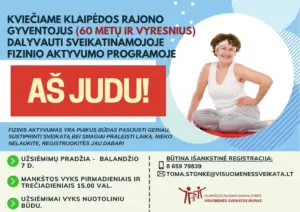Sveikatinamoji fizinio aktyvumo programa “Aš judu!”