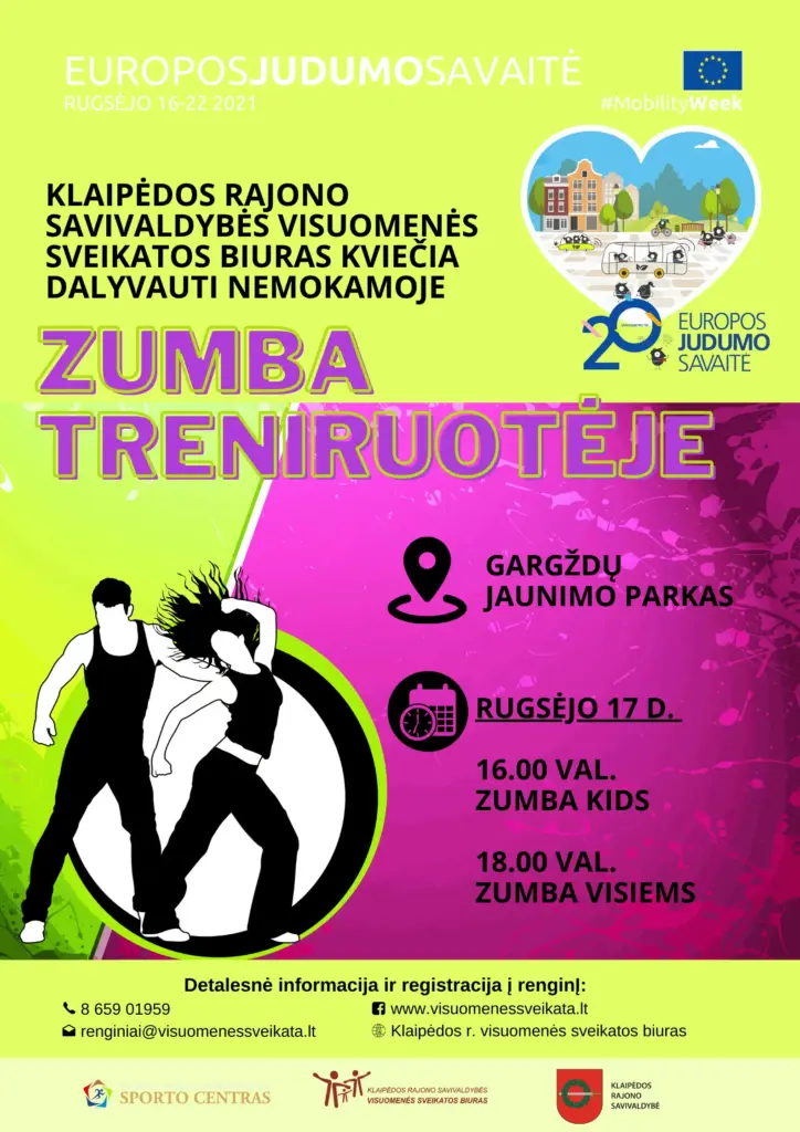 Europos judumo savaitė 2021: Zumba treniruotė