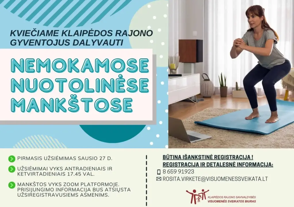 Nemokamos nuotolinės mankštos