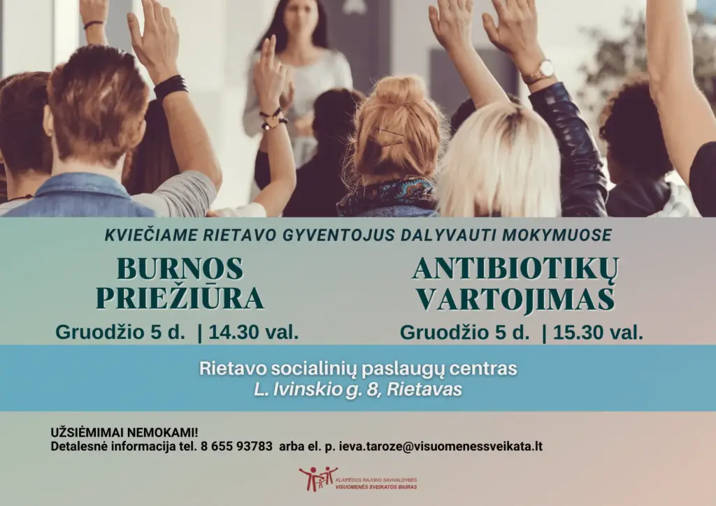 Paskaita „Burnos priežiūra“ Rietave