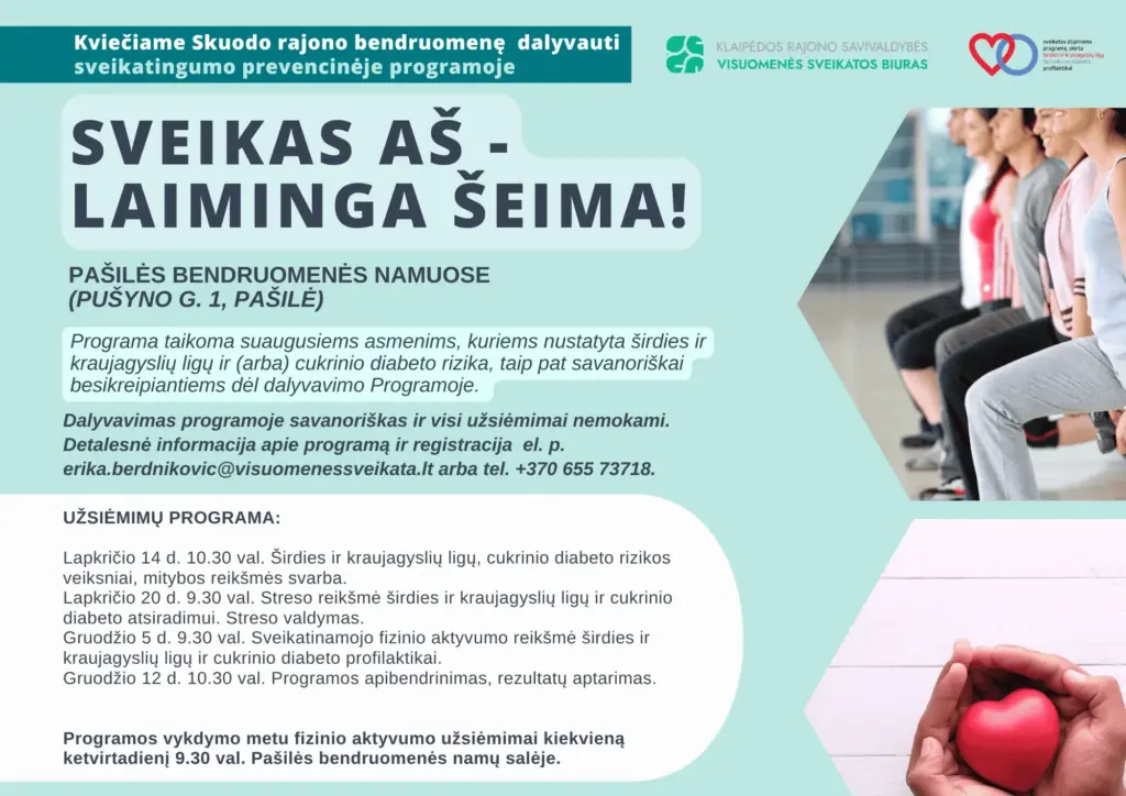 Sveikatingumo prevencinė programa „Sveikas aš – laiminga šeima!”