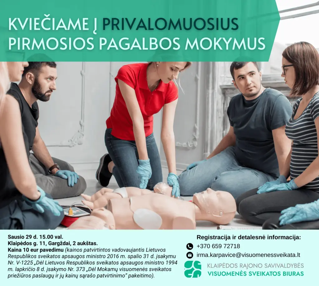 Privalomieji pirmosios pagalbos mokymai (PP programa)