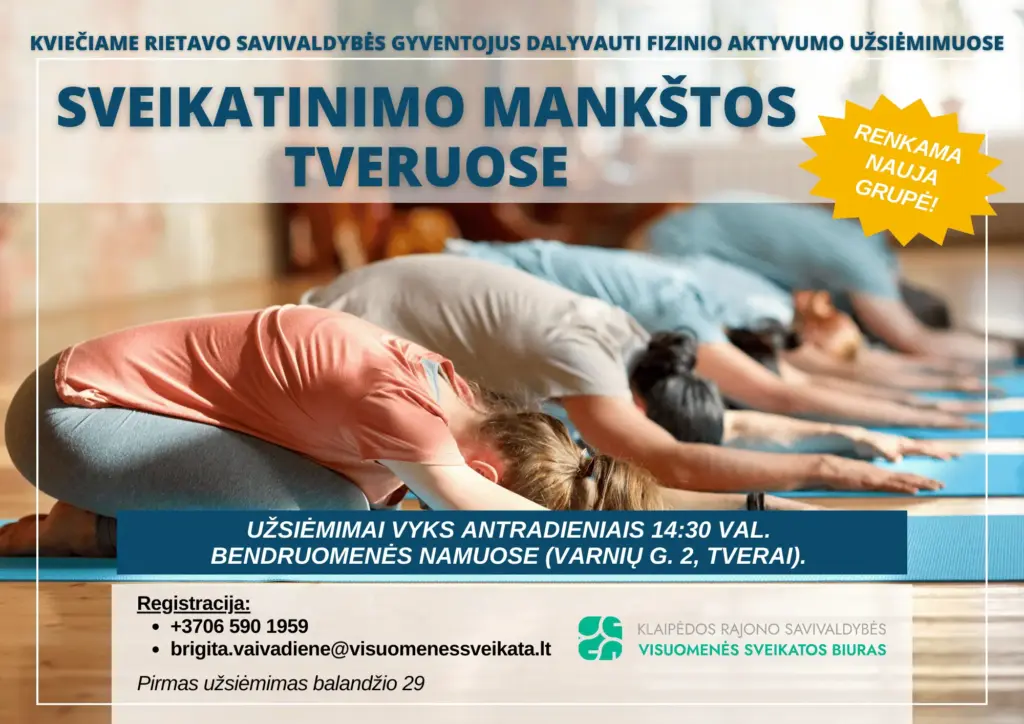 Sveikatinimo mankštos Tveruose