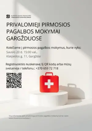 Privalomieji pirmosios pagalbos mokymai