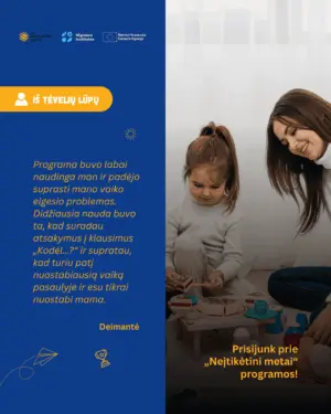 Programos „Neįtikėtini metai“ dalyvio atsiliepimas