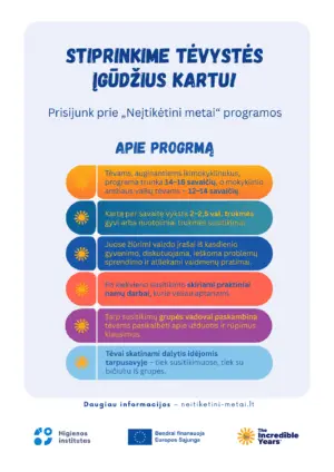 Kaip vyksta programa „Neįtikėtini metai“